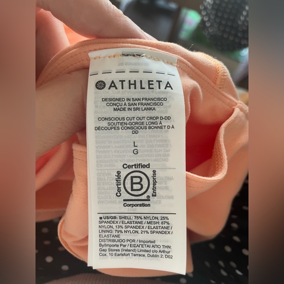 Athleta Concious Cut Out Crop D-DD - Picture 6 of 6